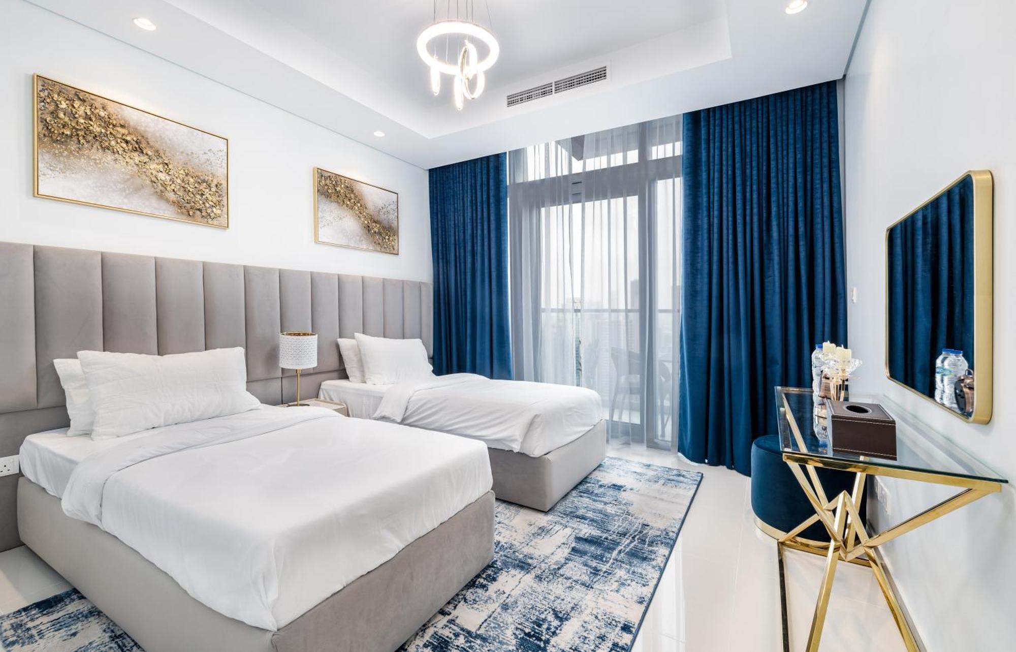 ドバイAliving Luxe 2Br With Burj Khalifa View Infinity Pool Midtown-4704アパートメント エクステリア 写真