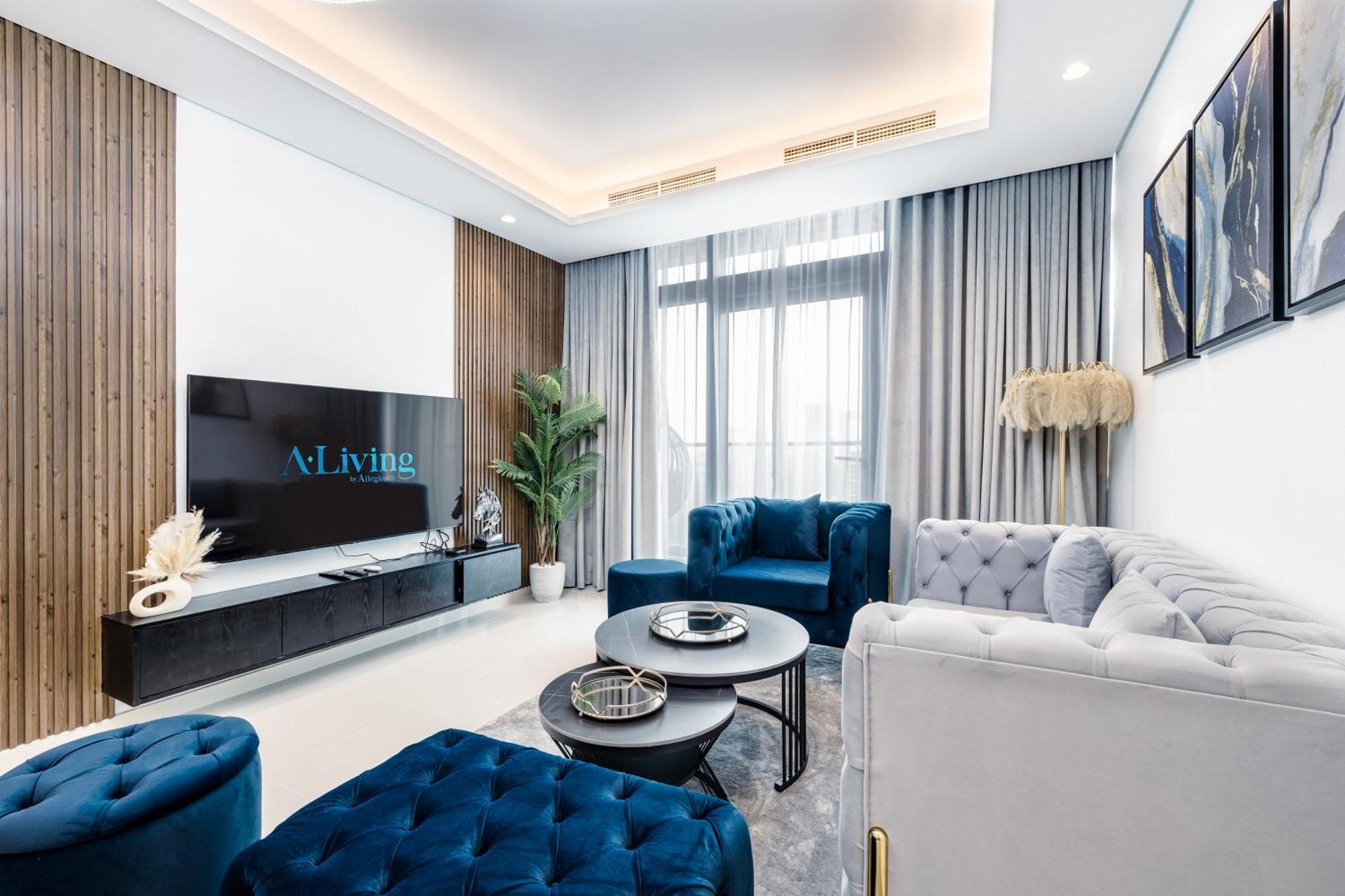 ドバイAliving Luxe 2Br With Burj Khalifa View Infinity Pool Midtown-4704アパートメント エクステリア 写真