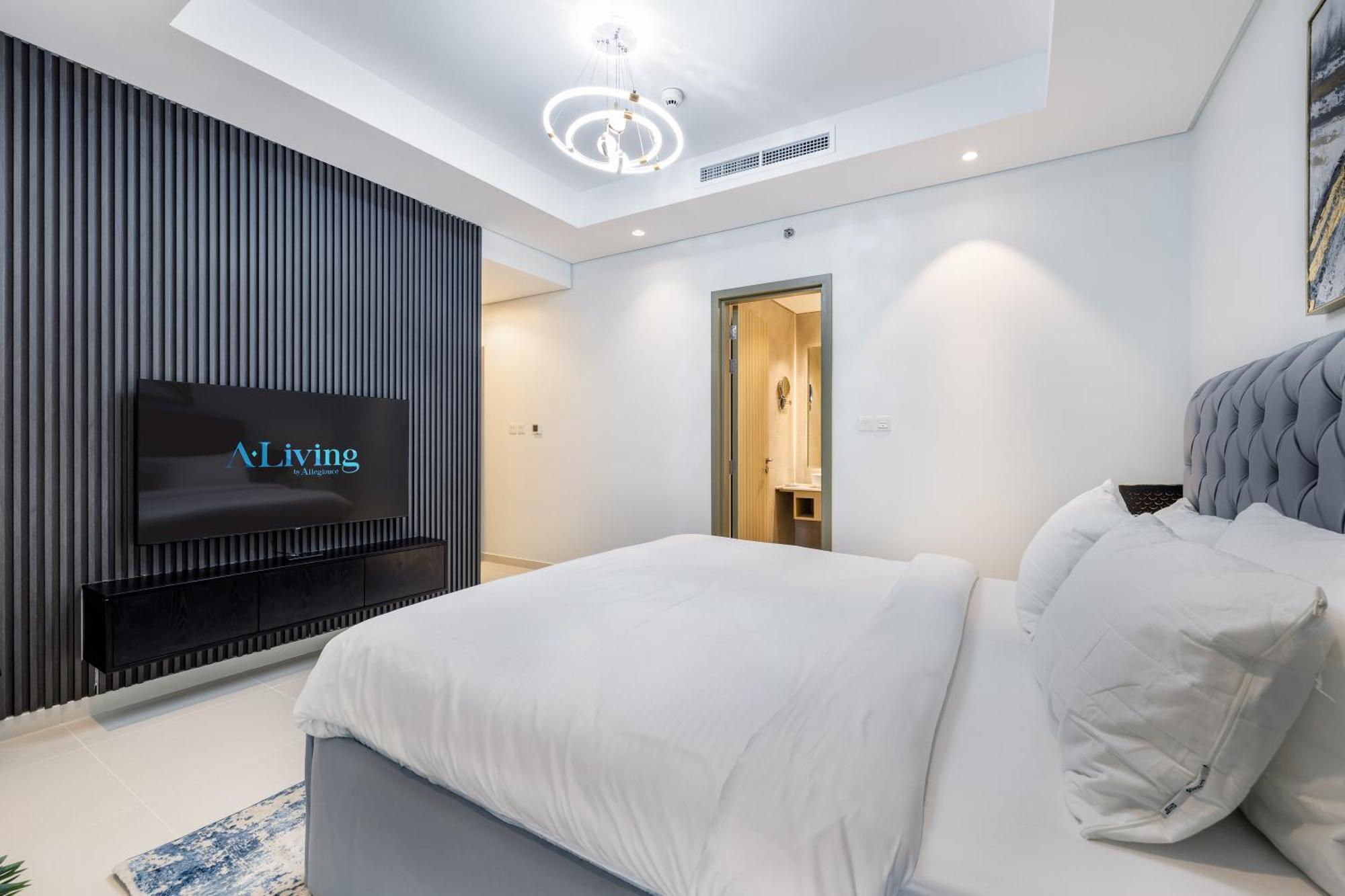 ドバイAliving Luxe 2Br With Burj Khalifa View Infinity Pool Midtown-4704アパートメント エクステリア 写真
